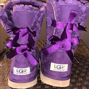 Purple Bow Uggs